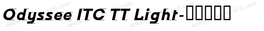Odyssee ITC TT Light字体转换